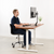 UpliftOffice.com VIVO Electric 60”x24” Standing Desk, Dark Top White Frame w/ Memory Pad, DESK-KIT-1W6D/1W6E, desk,VIVO