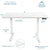 UpliftOffice.com VIVO Electric 60” x 24” Standing  Desk White Top, White Frame w/ Memory Pad, DESK-KIT-1W6W, desk,VIVO