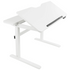 VIVO White 48" Height-Adjustable Sit Stand Electric Drafting Table DESK-V101ED
