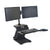 UpliftOffice.com HealthPostures TaskMate Journey 6200 Adjustable Electric Standing Desk, Black, Desk Riser,HealthPostures