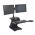 HealthPostures TaskMate Journey 6200 Adjustable Electric Standing Desk, Black