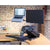 UpliftOffice.com HealthPostures TaskMate Journey 6200 Adjustable Electric Standing Desk, Black, Desk Riser,HealthPostures