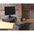 UpliftOffice.com HealthPostures TaskMate Journey 6200 Adjustable Electric Standing Desk, Black, Desk Riser,HealthPostures