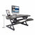 UpliftOffice.com Rocelco 46” Height Adjustable Corner Standing Desk Converter |Dual Monitor Riser | Gas Spring Assist | Large Keyboard Tray | R CADRB-46, Black, desk,Rocelco