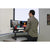 UpliftOffice.com Rocelco 46” Height Adjustable Corner Standing Desk Converter |Dual Monitor Riser | Gas Spring Assist | Large Keyboard Tray | R CADRB-46, Black, desk,Rocelco