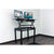 UpliftOffice.com Rocelco 46” Large Height-Adjustable Standing Desk BUNDLE with Floor Stand, R DADRB-46-FS, Black, Desk Riser Bundle,Rocelco