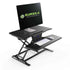 Eureka Ergonomic 31" Black Electric Height-Adjustable Standing Desk Converter, Sit Stand Desk With Keyboard Tray, ERK-PCV-US