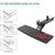 UpmostOffice.com Eureka Ergonomic Black Fully Adjustable Keyboard Drawers & Platforms Tray, Rotatable Gaming Computer Desk Mount Drawer Underdesk Keyboard & Mouse Tray, ERK-AKB-02 mounting mechanism