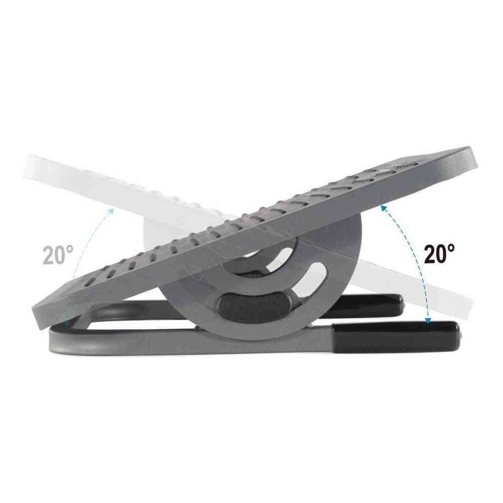 Eureka Ergonomic Black & Gray Height-Adjustable Under Desk Foot Rest  DSN-03048 by Upmost Office