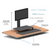 UpliftOffice.com HealthPostures TaskMate Slide Single 6370, Desk Converter, Desk Riser,HealthPostures