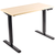 UpliftOffice.com VIVO Electric 43” x 24” Stand Up Desk DESK-KIT-1B4C | Light Wood Table Top, Black Frame, desk,VIVO