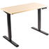 VIVO Electric 43” x 24” Stand-Up Desk DESK-KIT-1B4C | Light Wood Table Top, Black Frame