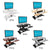 UpliftOffice.com VersaDesk Power Pro Corner Electric Standing Desk Converter, VT7710000, Desk Riser,VersaDesk