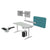 UpliftOffice.com VersaDesk PowerLift Standing Benching System, PLSBS, desk,VersaDesk