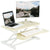 UpmostOffice.com VIVO 32” Desk Riser, DESK-V000KF, desk converter white