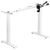 UpliftOffice.com VIVO 33” to 51” Wide Electric Height-adjustable Standing Desk Frame, DESK-V100EB/V100EW, White,Desk Frame,VIVO