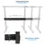 UpliftOffice.com VIVO 36” to 61.6” Wide Clamp-on Desk Stabilizer, DESK-STB01B, accessories,VIVO