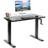 VIVO 43" x 24" Manual Height-Adjustable Desk w/ Crank, DESK-KIT-MB4B/MB4W/MB4C/MB4D/MB4E