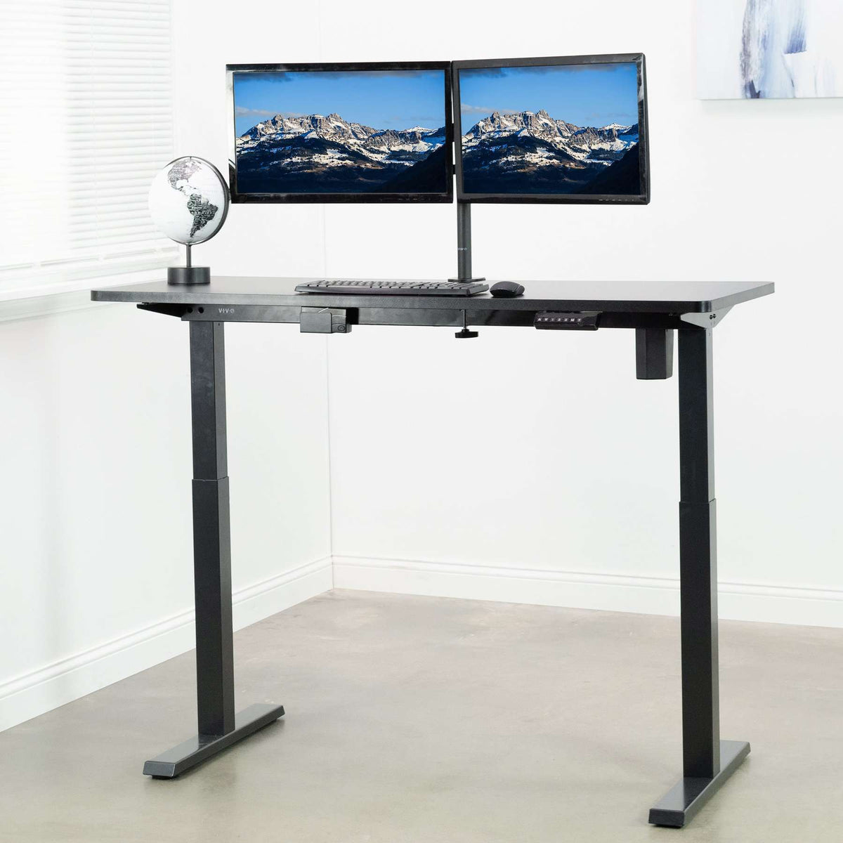 VIVO 60” x 24” Electric Desk, DESK-KIT-E5B6B by Upmost Office