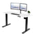 UpliftOffice.com VIVO 60” x 24” Electric Desk, DESK-KIT-E5B6B/E5B6C/E5B6W/E5B6D/E5B6E/E5W6B/E5W6C/E5W6D/E5W6W/E5W6E, White / Black,Desk,VIVO