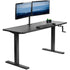 VIVO 60"x24" Manual Height Adjustable Desk, DESK-KIT-MB6B/MB6C/MB6D/MB6E/MB6W/MW6B/MW6C/MW6D/MW6E/MW6W