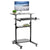 UpmostOffice.com VIVO CART-V02DB Black 28” Mobile Height-Adjustable Computer Workstation