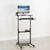 Upmost Office VIVO CART-V02DB Black 28” Mobile Height-Adjustable Computer Workstation profile