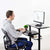 UpliftOffice.com VIVO CART-V02DB Black 28” Mobile Height-Adjustable Computer Workstation, accessories,VIVO