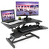 VIVO Black 33" Height Adjustable Standing Desk Monitor Riser, DESK-V000N