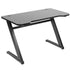 VIVO Black 47" Gaming Desk Table with Z-Shaped Frame Home Office Workstation, DESK-GM1ZB
