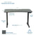 UpliftOffice.com VIVO Black 47” Electric Height-Adjustable Gaming Desk with LED Lights, DESK-GME2B, desk,VIVO