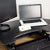 UpliftOffice.com VIVO Black Corner Electric Height Adjustable Cubicle Sit-to-Stand Desk Riser, DESK-V000VCE, Desk Riser,VIVO