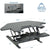 UpliftOffice.com VIVO Black Corner Electric Height Adjustable Cubicle Sit-to-Stand Desk Riser, DESK-V000VCE, Desk Riser,VIVO