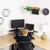 UpliftOffice.com VIVO Black Corner Electric Height Adjustable Cubicle Sit-to-Stand Desk Riser, DESK-V000VCE, Desk Riser,VIVO