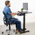 UpliftOffice.com VIVO Black Electric Height-Adjustable Tall Standing Monitor Sit-Stand Desk,  DESK-V111B, desk,VIVO