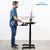 UpliftOffice.com VIVO Black Electric Height-Adjustable Tall Standing Monitor Sit-Stand Desk,  DESK-V111B, desk,VIVO