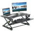 VIVO Black Height Adjustable 35" Standing Desk Monitor Riser,  DESK-V000Z