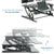 UpliftOffice.com VIVO Black Height-Adjustable 36” Sit-to-Stand Desk Tabletop Monitor Riser, DESK-V000V2, Desk Riser,VIVO