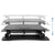 UpliftOffice.com VIVO Black Height-Adjustable Standing Desk 36