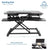 UpmostOffice.com VIVO Black Height-Adjustable Standing Desk Monitor Riser 32