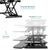 UpliftOffice.com VIVO Black Height-Adjustable Standing Desk Monitor Riser 32