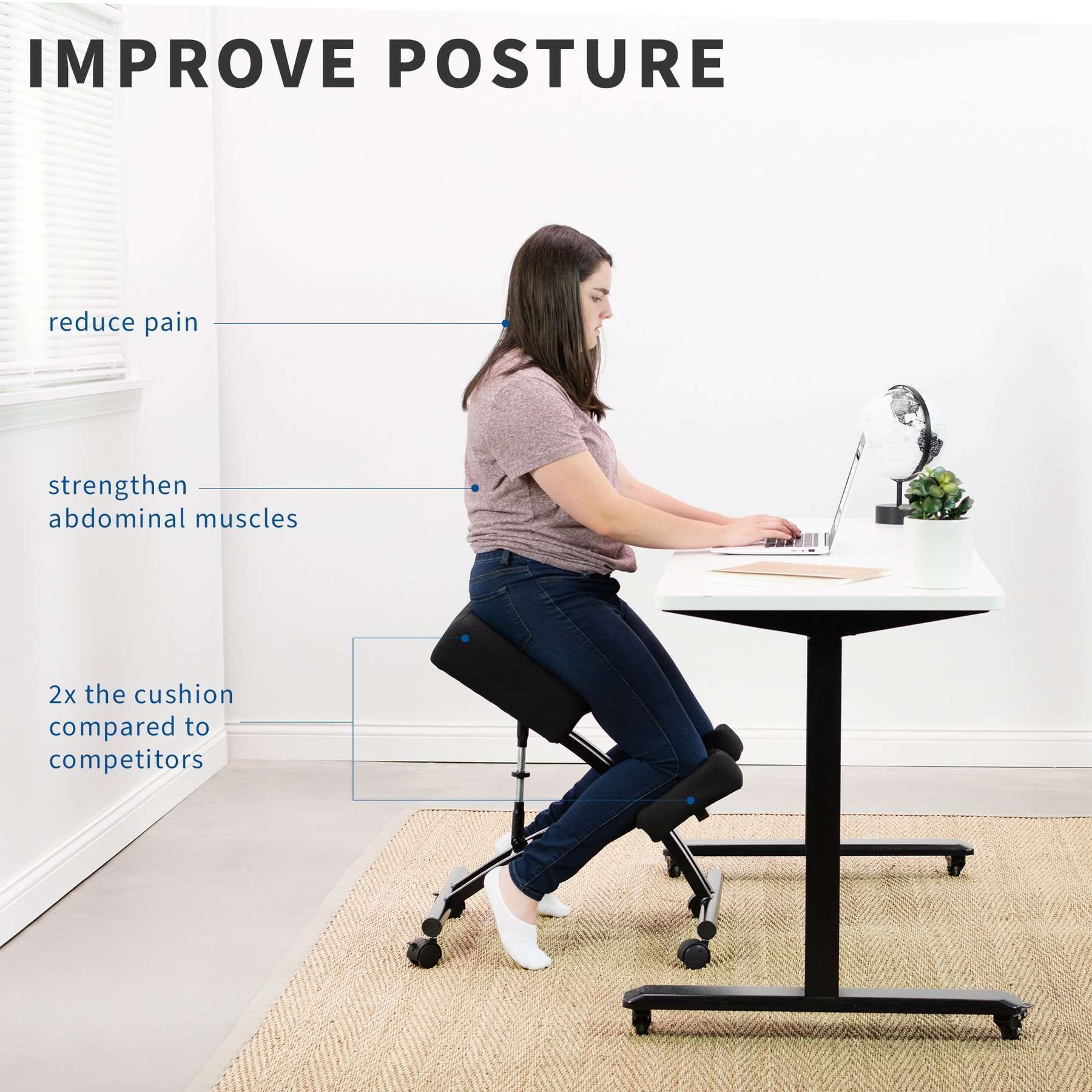 Ergonomic Kneeling Chair by UPLIFT Desk