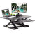UpmostOffice.com VIVO Black Manual Height Adjustable Two-Tier Standing Tabletop Desk Converter, DESK-V000Y