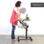 UpliftOffice.com VIVO Black Pneumatic-Spring Mobile Workstation Cart, CART-V05H, desk,VIVO