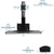UpliftOffice.com VIVO Black Sit-to-Stand Single Monitor Wall Mount Workstation, STAND-SIT1WD, accessories,VIVO