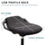 VIVO CHAIR-S01P Black Height-Adjustable Mobile Perch Stool dimensions