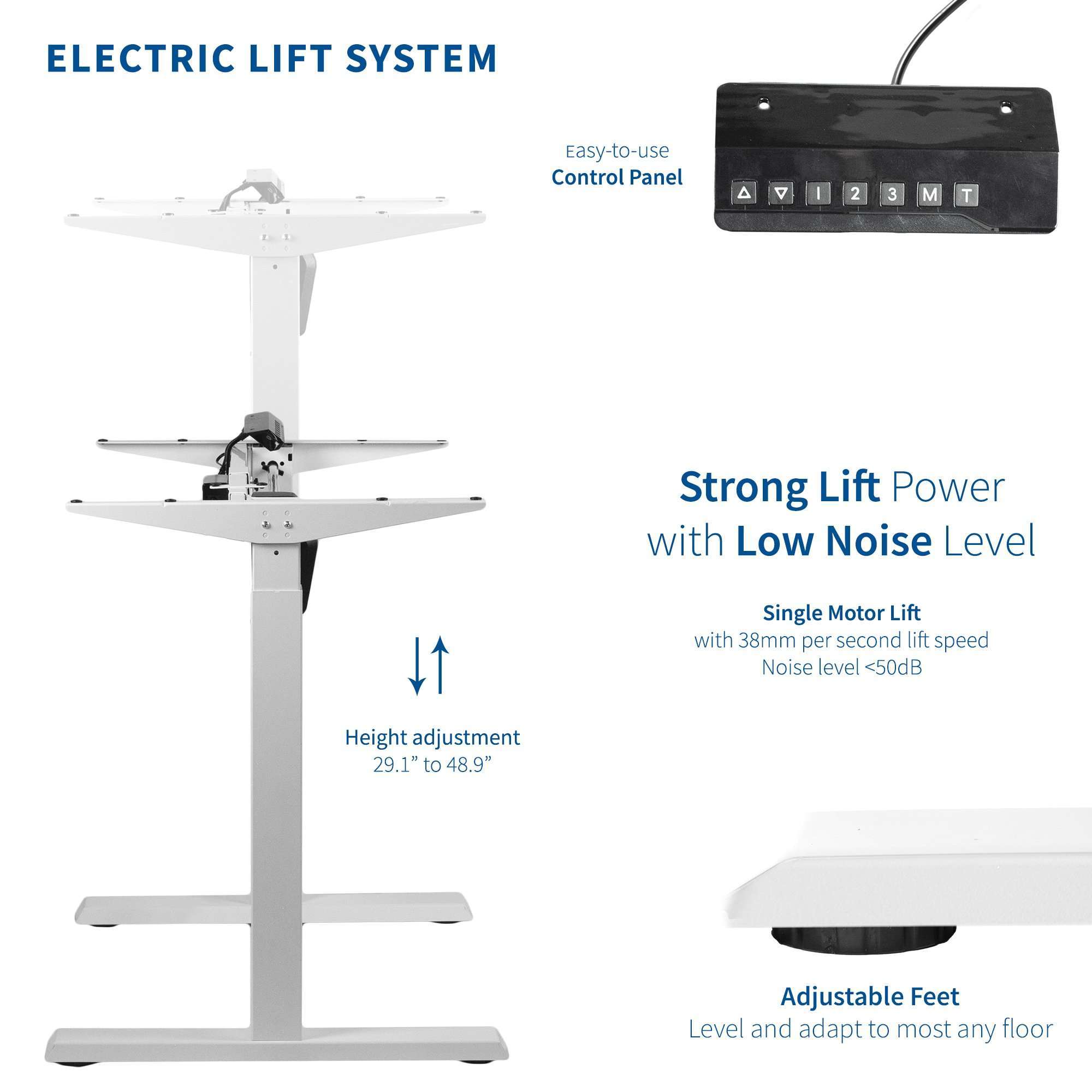 VIVO Compact Crank Height Adjustable Desk Frame, DESK-M051MB,  Upliftoffice.com – Upmost Office