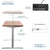 UpliftOffice.com VIVO DESK-KIT-1W4D Electric 43” x 24” Standing Desk, Dark Walnut TableTop, White Frame, desk,VIVO