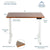 UpliftOffice.com VIVO DESK-KIT-1W4D Electric 43” x 24” Standing Desk, Dark Walnut TableTop, White Frame, desk,VIVO