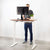 UpliftOffice.com VIVO DESK-KIT-1W4D Electric 43” x 24” Standing Desk, Dark Walnut TableTop, White Frame, desk,VIVO